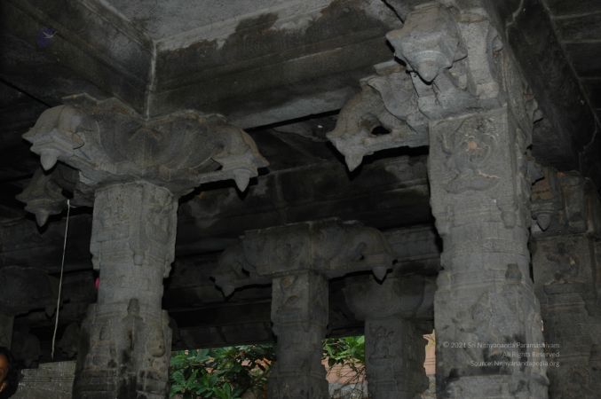 ArunachaleshwaraTemple KrittikaMandapam 11Nov2006 Pillars 11 watermarked.jpg