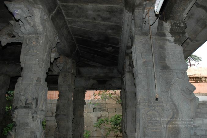 ArunachaleshwaraTemple KrittikaMandapam 11Nov2006 Pillars 12 watermarked.jpg