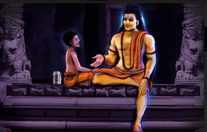 Aunargiri Yogishwara and Swamiji in Mandapam.jpeg