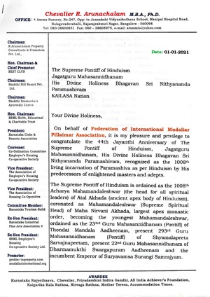 Proclamation from Chevalier Dr. R Arunachalam.pdf