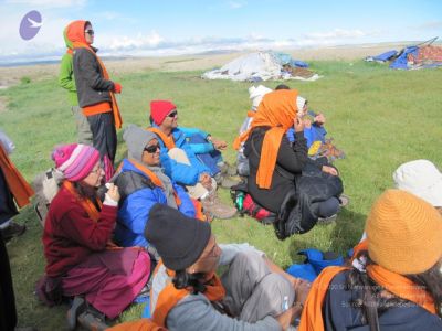 The group gaze with Swamiji at Kailash CMP WM.jpg