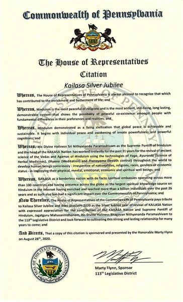 File:USA 40thChaturmasya Pennsylvania Citation Aug 28 2020.pdf